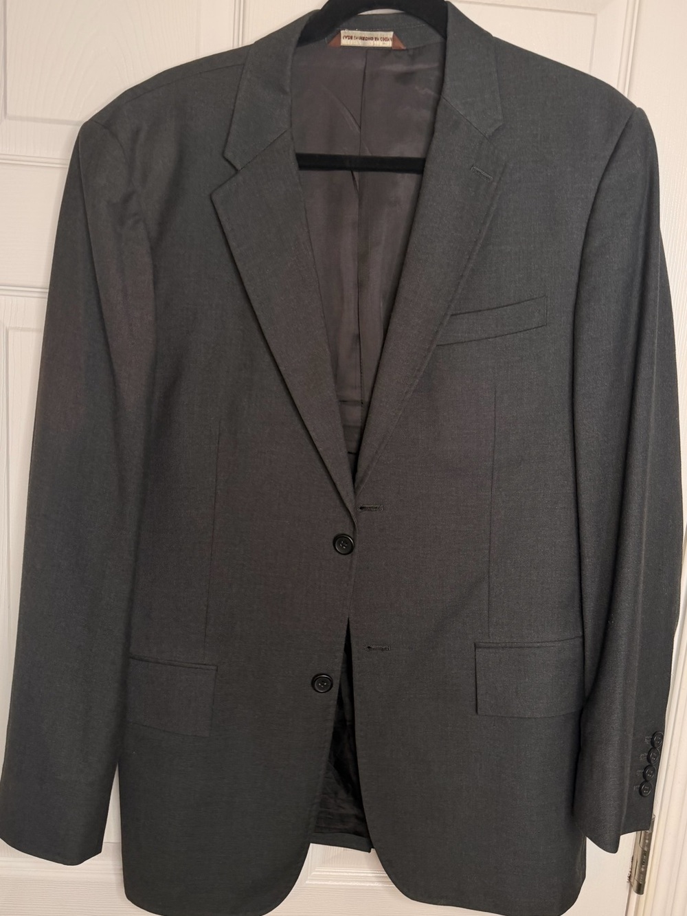 Perry Ellis Charcoal Two-Button Suit Jacket